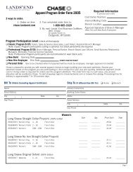 Customer Order Form Lands End
